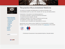 Tablet Screenshot of musculoskeletalmedicine.nl